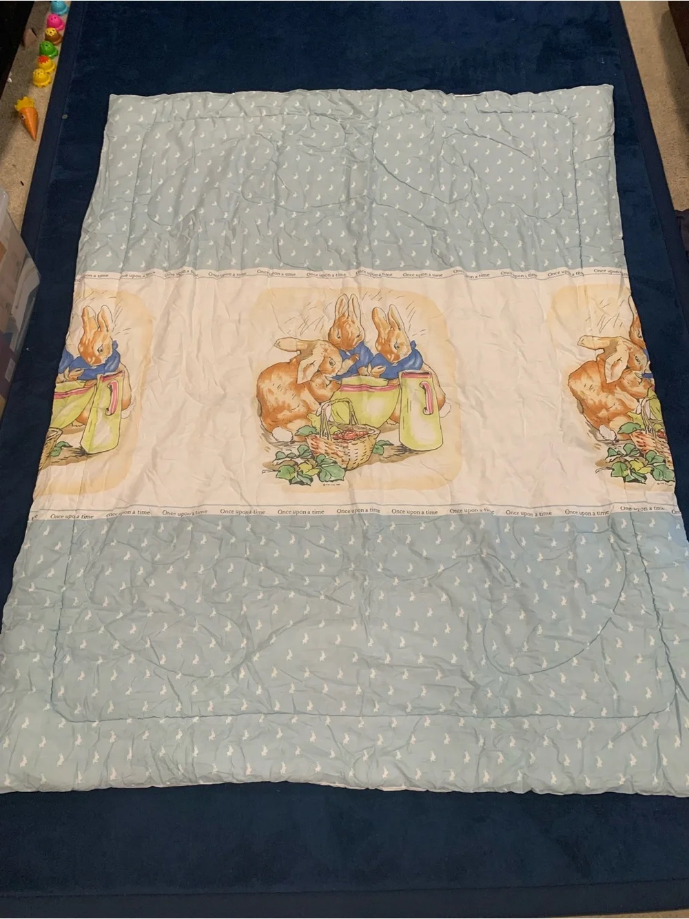 Vintage Beatrix Potter Size Twin Comforter and 4 pillowcases